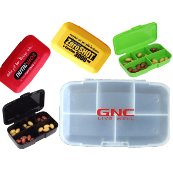 5 Compartment Large Daily Pill Box for Pills/Vitamin/Fish Oil/Supplements